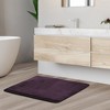 Hearth & Harbor Bathroom Rugs, Ultra Soft Velvet Memory Foam Bath Mats with PVC Backing - 2 of 4