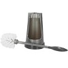 Home Mart Goods Grey Plastic Toilet Bowl Brush with Holder - 15" Long - 3 of 4