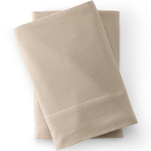 Lands' End Comfy Super Soft Cotton Flannel Pillowcases - 5oz - 1 of 2