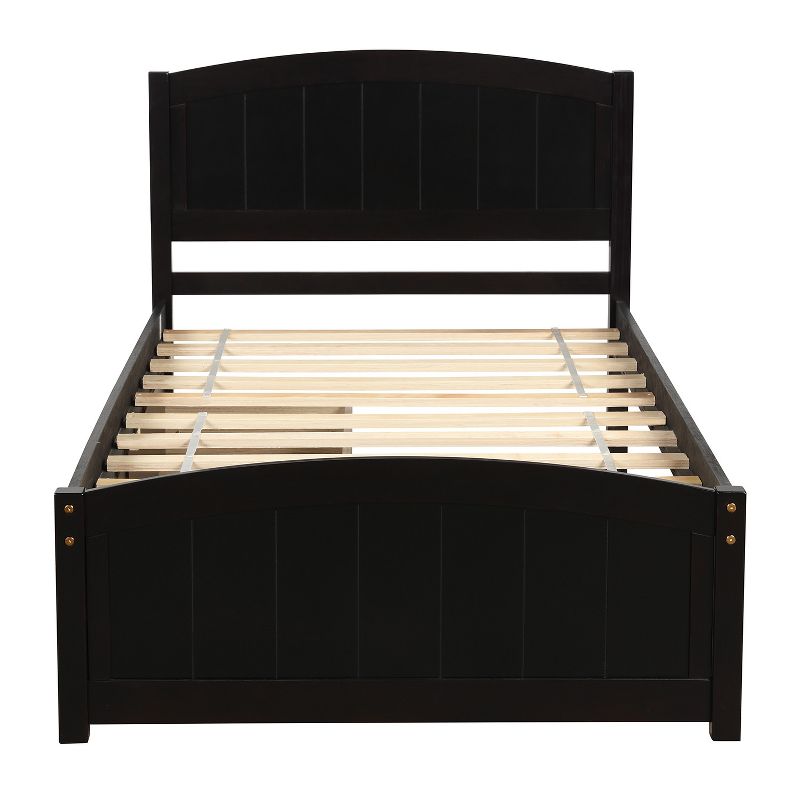 Twin size Platform Bed with Two Drawers-ModernLuxe, 3 of 11