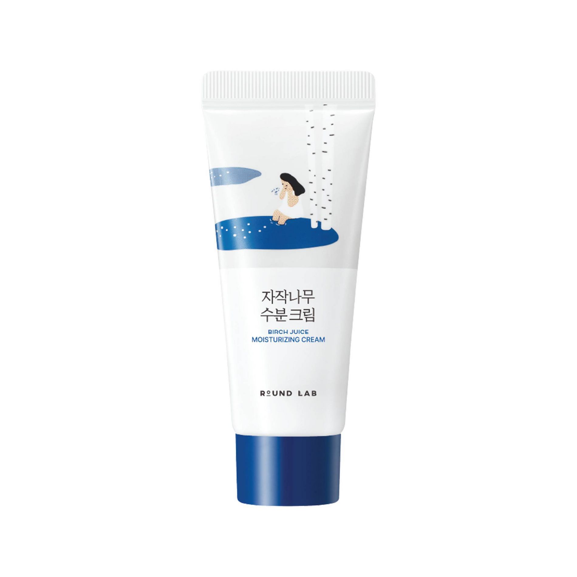 Round Lab Birch Moisturizing Cream - 20ml: Hydrating, Panthenol, Face, Normal Skin