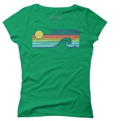 California Retro Sunset Juniors Graphic T-Shirt - Design By Humans