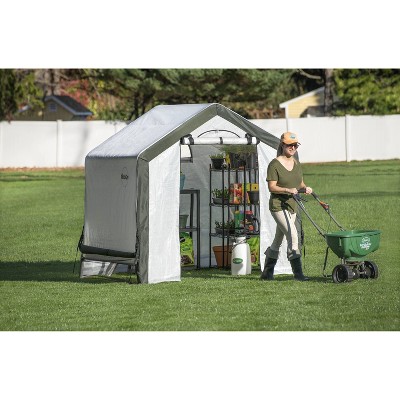 Miracle-Gro Compact 6x6 All-Season Waterproof Greenhouse with Luminate Fabric