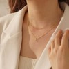 Turandoss 2PCS Gold Initial Necklaces for Women Girls, Dainty Layered Pendant Necklace, Gold Jewelry for Women, Birthday Gifts for Girls 8-18 - 4 of 4
