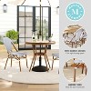 Martha Stewart Lily Pond Indoor-Outdoor Bistro Dining Table with 2 Stackable Bistro Chairs - 4 of 4
