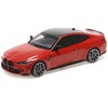 2020 BMW M4 Red Metallic with Carbon Top Limited Edition to 720 pieces Worldwide 1/18 Diecast Model Car by Minichamps - 2 of 3