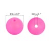 Unique Bargains Round Loose Silicone Beads for DIY Keychain Jewelry Making 50 Pcs - 3 of 4