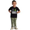 I Love Xmas Heart Christmas Tree Toddler Baby Graphic T Shirt Brisco Brands - 2 of 4