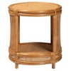 bali & pari Louis Rattan End Table Light Honey: No Assembly, Round Wicker Side - 3 of 4