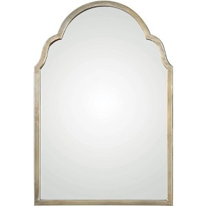 Uttermost Arched Top Rectangular Vanity Accent Wall Mirror Modern Silver Champagne Frame 20 1/4" Wide Bathroom Bedroom Living Room - 1 of 2