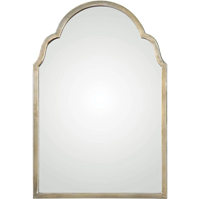 Uttermost Arched Top Rectangular Vanity Accent Wall Mirror Modern Silver Champagne Frame 20 1/4" Wide Bathroom Bedroom Living Room, 1 of 3