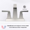 Gulches Brushed Nickel Bathroom Faucet, 2-Handle, 4-Inch Centerset, Includes Pop-up Drain & Supply Lines - 2 of 4