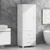 PAGED Storage Cabinet Tall Bathroom Organizer with Adjustable Shelves and 2 Doors, Freestanding Bookshelf Storage Unit for Room - 2 of 4