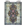 Chloe Lighting Avalon Tiffany-Glass Victorian Window Panel 18X25 - 2 of 3