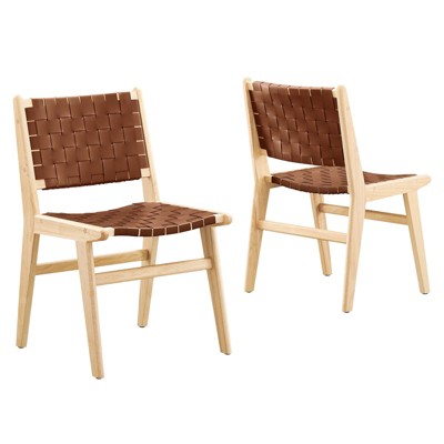 Modway Saorise Wood Dining Side Chair - Set of 2