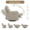 Spruce & Spring Power Swivel  Nursery Recliner Chair with Nightlight - 2 of 4