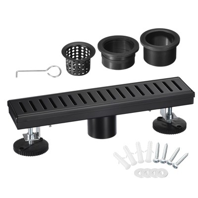Unique Bargains Stainless Steel Brushed Rust-proof Wear-resistant Shower Drain Sink Set