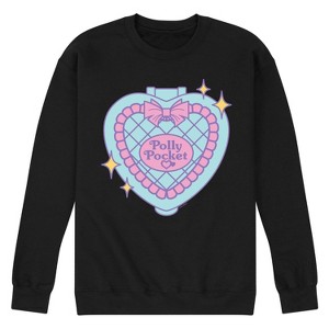 Men's - Polly Pocket - Polly Pocket Quilted Heart Case -Men's Crew Fleece Sweatshirt Graphic Fleece Sweatshirt - 1 of 4