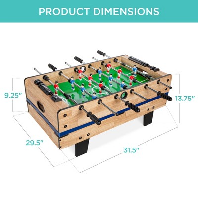 Natural 4-in-1 Multi Game Table with Foosball, Air Hockey, Ping Pong, and Pool