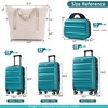 BEAFUP Hardshell ABS Luggage Set - Lightweight & Durable Suitcases with Dual Spinner Wheels, Carry-On & Check-In Sizes for Travel - 3 of 4