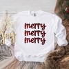 Simply Sage Market Women's Graphic Sweatshirt Buffalo Plaid Merry Stacked - 2 of 2