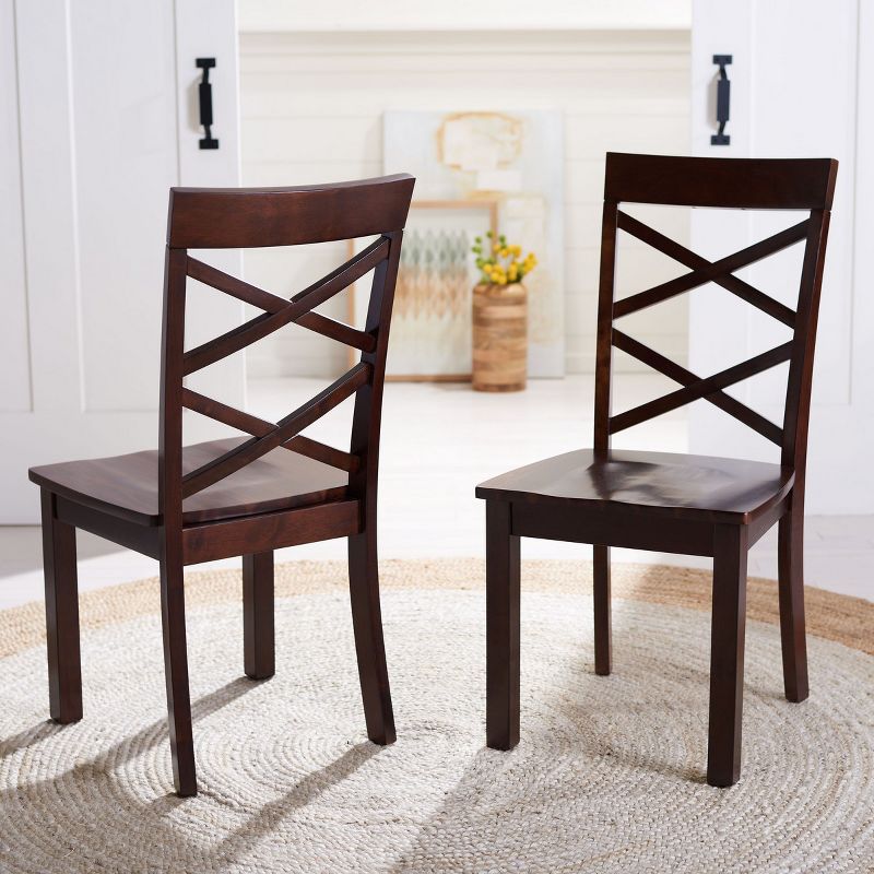 Ainslee Dining Chair (Set of 2) - Brown - Safavieh., 2 of 10