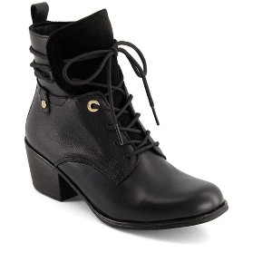 Andrea Women's Leather Lace up Ankle Booties 36123 - 1 of 4