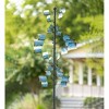 Wind & Weather Large Metal Spiral Spinner with Blue and Copper-Colored Vanes - 2 of 4