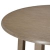Maven Lane Mila Contemporary Round Wooden Dining Table in Refined Grey Finish - 3 of 4