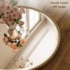 BEAUTYPEAK Beaded Round Wall Mirror Decorative Vanity Bathroom Mirror with Resin Frame - 4 of 4
