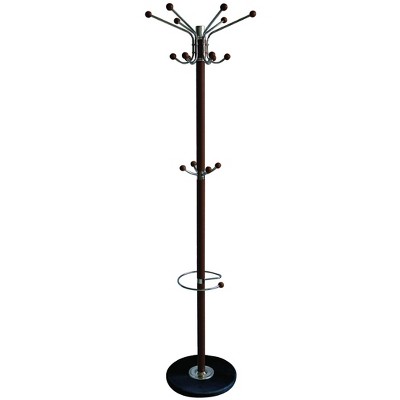 Modern coat rack with a circular base