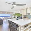 52" Ceiling Fan with LED Light and Remote, Flush Mount Ceiling Fan with 3 ABS Blades for Living Room, Bedroom, Home Office – The Pop Home - 2 of 4