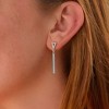 SHINE by Sterling Forever Kiki CZ Drop Stud Earrings - 2 of 4