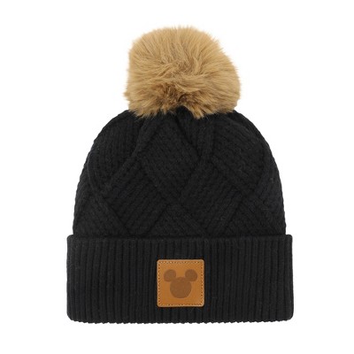 Disney Mickey Mouse Black Cuff Beanie