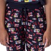 DC Comics Womans' Harley Quinn Mad Love 2 Piece Pajama Set Jogger Black - 3 of 4