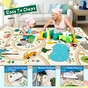 Kids Play Mat, Forest Animal Roads Educational Rug with Cars | Non-Slip Washable Playroom Carpet for Nursery, Classroom & Bedroom - 4 of 4