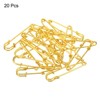 Unique Bargains Metal Decorative Women's Clothing 1 Hole Brooch Pins 20 Pcs - 3 of 4