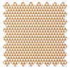 Bacati - Boys Triangles Orange Navy 10 pc Crib Bedding Set with 4 Swaddling Blankets - 3 of 4