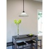 Toltec Lighting Any 1 - Light Pendant in  Espresso with 16" White Muslin Shade - 3 of 3