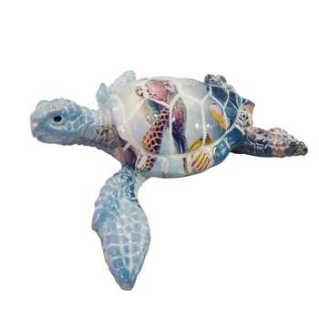 Beachcombers Small Resin Turtle Oceans Figure Figurine Home Decor Beach Coastal Ocean Sea Life Marine Nautical 3.94 X 3.54 X 1.06