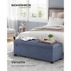 SONGMICS Storage Ottoman Bench Hold up to 660lbs Ottoman with Storage Bedroom Ottoman Bench - 2 of 4
