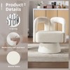 NicBex Boucle Swivel Accent Chair,Upholstered Swivel Living Room Chairs with Curved Backrest,Modern Arm Chair,Accent Chairs for Living Room - 4 of 4