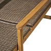 Christopher Knight Home Savannah Outdoor Acacia Wood and Wicker Adjustable Chaise Lounges (Set of 2) - 4 of 4