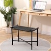 FURNIinspire Ottomans And Benches Handwoven Paper Rope Ottoman Versatile Footrest And Stool For Home And Office, Black, 23.62"*11.42"*17.32" - 4 of 4