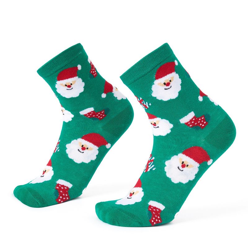 Women's Santa Claus Print Cotton Crew Socks 1 Pack - Cupshe, 5 of 6