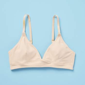 Yellowberry Girls' Triangle Full-Coverage Bra with Convertible Straps