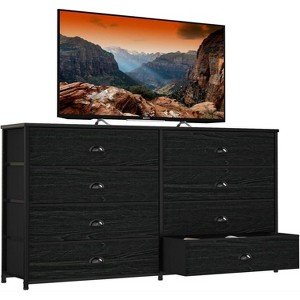Furnulem Wide Dresser with 8 Fabric Drawers TV Entertainment Center with Storage for 55'' TV Large Chest of Drawers for Bedroom Living Room Entryway - 1 of 4