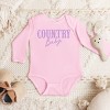 Country Baby Puff Print  - Baby Long Sleeve Bodysuit - 3 of 4