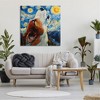 Stupell Industries Howling Dog Classic Painting Canvas Art, 36" x 36" - 3 of 4