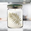 Courtside Market Jeweled Fronds Collection ~ Pumpkin Spice 26oz Soy Candle Apothecary Jar with Decorative Tin Lid - 2 of 3